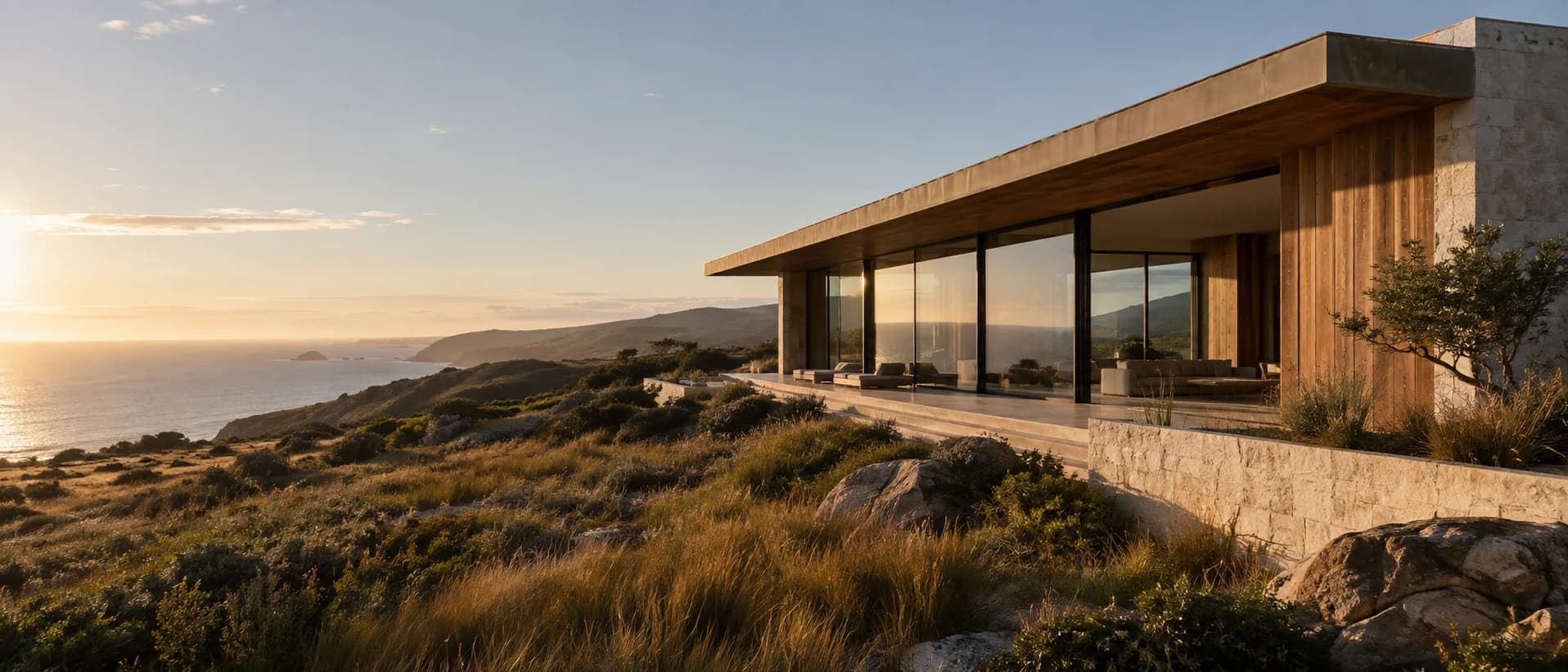 Concepto desktop del sitio ficticio Northline Architecture